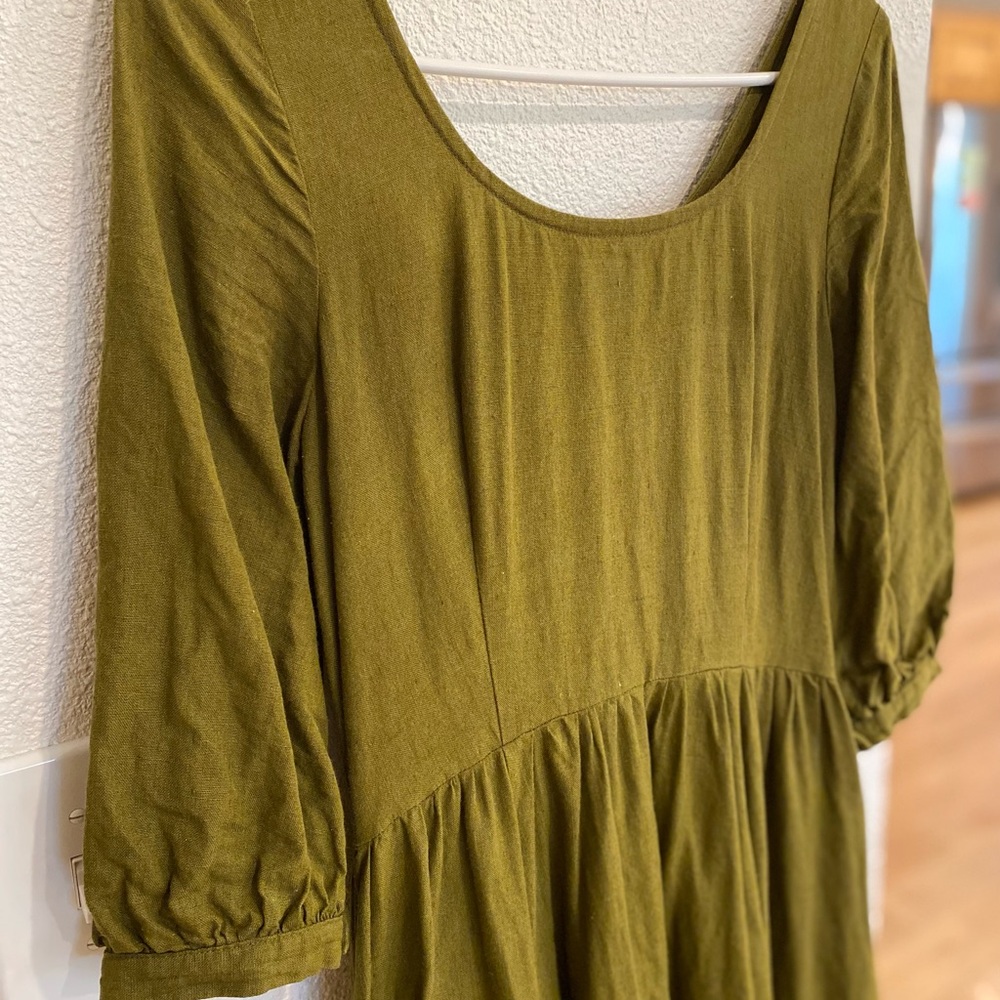XS sondeflor rosemary green carmen dress